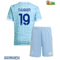 Juventus Khephren Thuram #19 Bortedraktsett Barn 2025-26 Kortermet (+ Korte bukser)